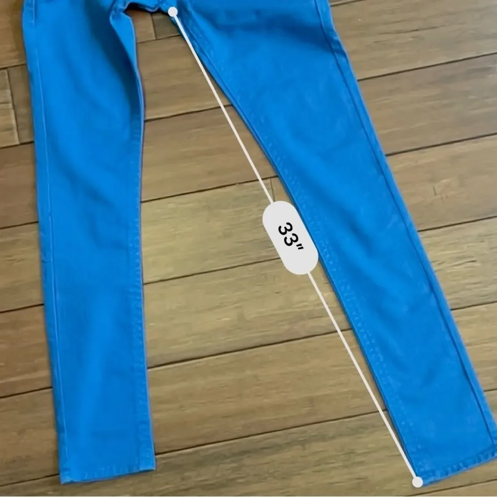 NWT MEK Denim Tyler Cigarette Blue Pants Size 27 × 34 - Picture 8 of 15